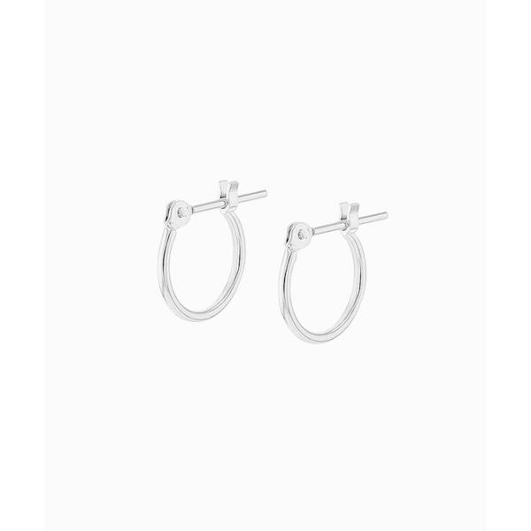 ピアス K18 ホワイトゴールド フープピアス(S) ESTELLE/エステール レディース メンズ