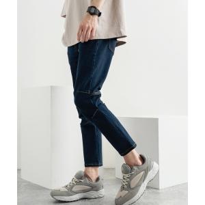 パンツ デニム ジーンズ スリム ストレッチ クロップドデニムパンツ
