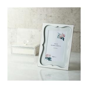 Francfranc（フランフラン） 写真立て ドライフラワー フレーム ブルー