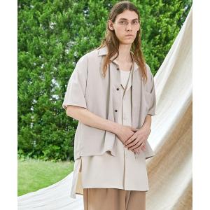 シャツ ブラウス メンズ ブライト ポプリン リラックス