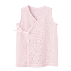 ベビー服 ノースリーブメッシュ天竺短肌着