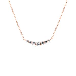 4℃（ヨンドシー） ネックレス K10ピンクゴールド 一粒 ダイヤモンド