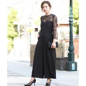 ベアトップ オールインワン パンツドレス