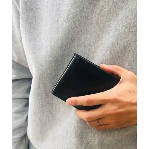 財布 【OKACHI】牛革製 中ベラ付き二つ折り財布