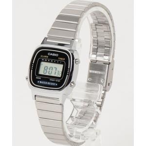 レディース CASIO カシオ/ クォーツ 腕時計 スタンダード デジタル ステンレスベルト 日常生活用防水 // LAメタルシリーズ