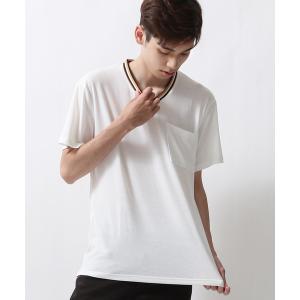 tシャツ Tシャツ ストレッチラインリブVネックTEE｜zozo