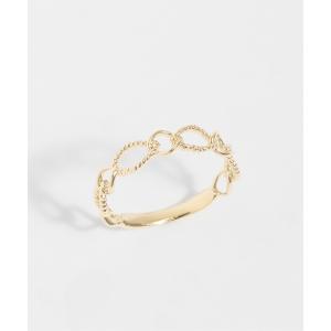 ete（エテ） 指輪 リング 「レイヤード」 K10YG クロス リング