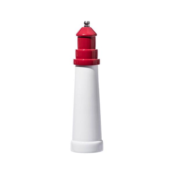 キッチン LIGHTHOUSE SHAPED SALT ＆ PEPPER MILL 9”Red