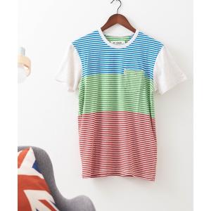 tシャツ Tシャツ メンズ マルチボーダーTシャツ｜zozo