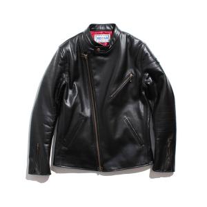 Schott レザーライダース セミダブル 美品】Schott セミダブル ライダースジャケット ブラック M 羊革 美品