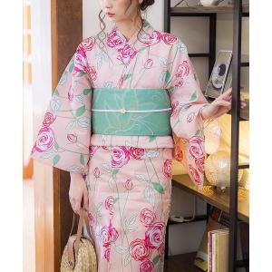 浴衣 レディース 浴衣 2点セット 浴衣＋半幅帯の2点セット LADY STYLE レディース 浴衣 変わり織り綿浴衣2点セット レディース