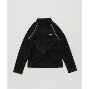 ラッシュガード キッズロゴラッシュガード/ 長袖 ジップアップ