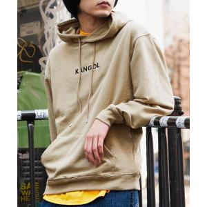 パーカー WEB限定 KANGOL/カンゴール 別注ロゴ刺繍 オーバーサイズ