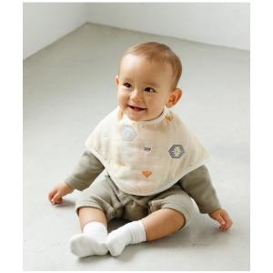 EMPORIO ARMANI アルマーニ ベビー BABY よだれかけ スタイ ネイビー