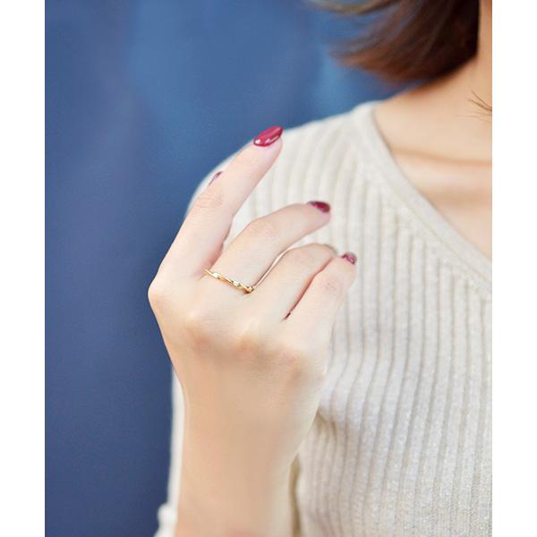 指輪 リング F＆D : ウェーブリング レディース