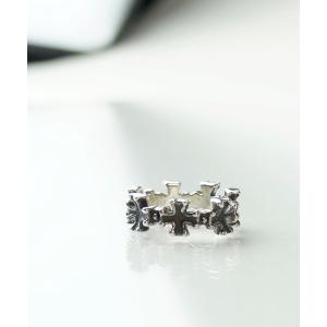 指輪 リング silver　cross ring black メンズ レディース