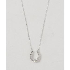 con affetto ネックレス K18ダイヤホースシューネックレス レディース