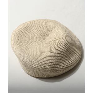 帽子 PAPER BODER BERET ペーパー編みベレー帽