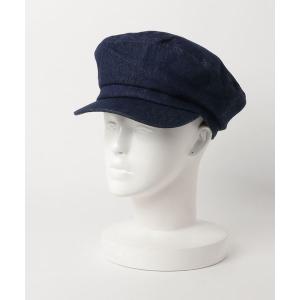 帽子 キャスケット DENIM MARINE 無地デニムマリンキャップ
