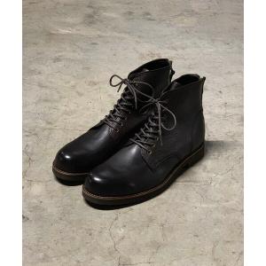 ブーツ メンズ STUDIOUS別注 LACE UP BACK ZIP BOOTS / レースアップバッグジップブーツ/PU8054-1134-16D