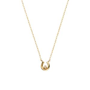 ete（エテ） ネックレス K10YG ダイヤモンド ホースシュー ネックレス