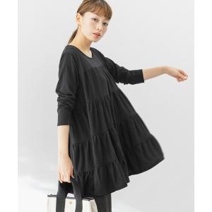 チュニック 【WEB限定】ティアードカットチュニックプルオーバー