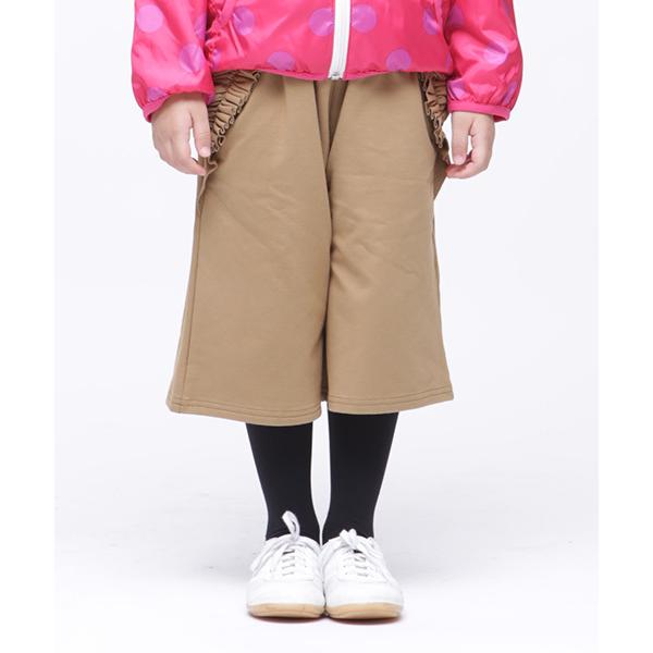 パンツ ポケットフリルガウチョパンツ キッズ 子供服 女の子