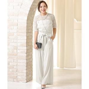 GIRL DRESS FOR NOW パンツドレス ふくれジャガードブラウス