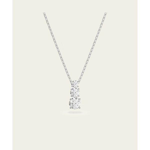 ネックレス 「公式」「スワロフスキー」Stilla Attract ペンダント， ラウンドカット， ...