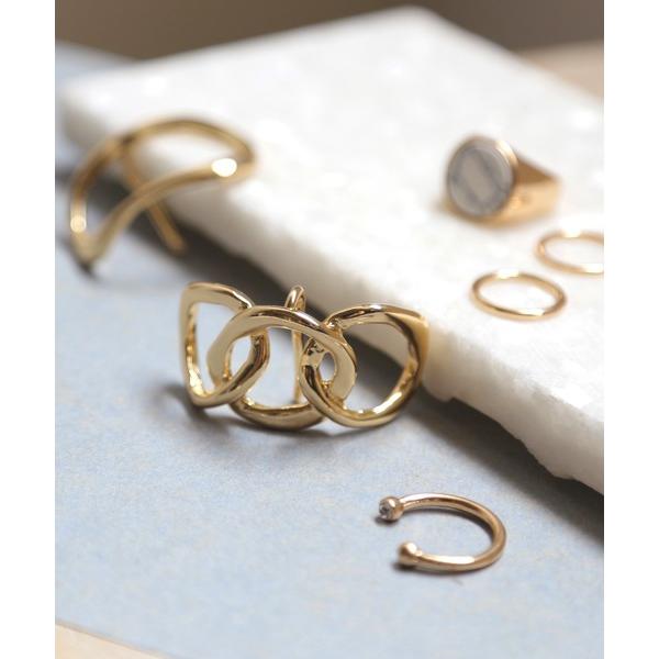 ヘアゴム クラフト調メタルポニーフック「チェーン」