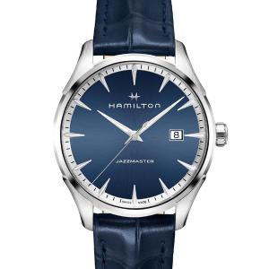 Hamilton クォーツ腕時計 ブルー　【付属品込み】 Hamilton Jazzmaster Skeleton Auto Watch Blue Dial, 40mm