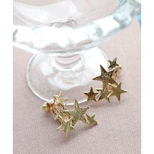 イヤリング メタルスターイヤリング レディース