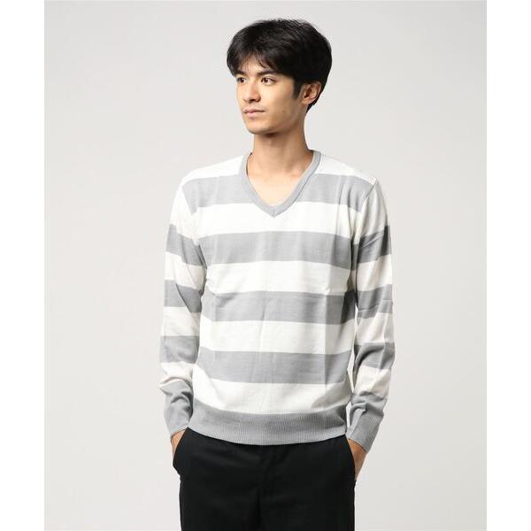 セーター ニット カシミヤタッチＶネック カラー ニットシャツ メンズ レディース