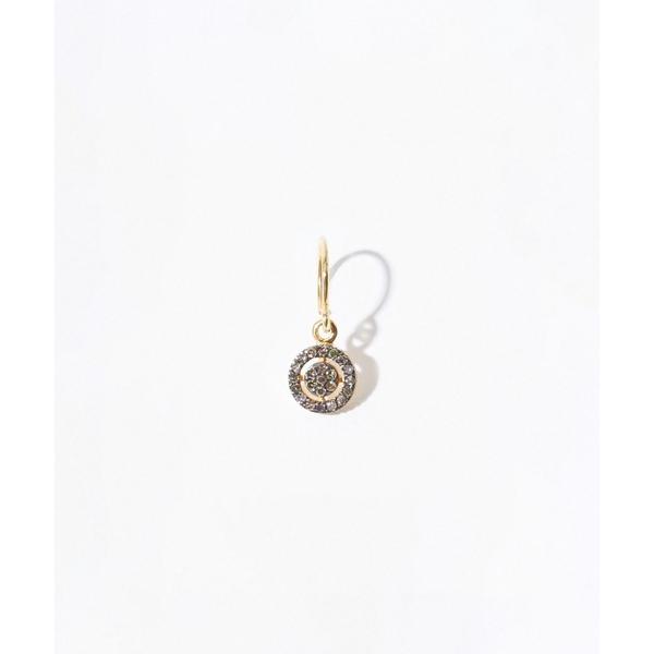 ピアス 「glimmer」 ディスク パヴェダイヤモンド シングルピアス レディース