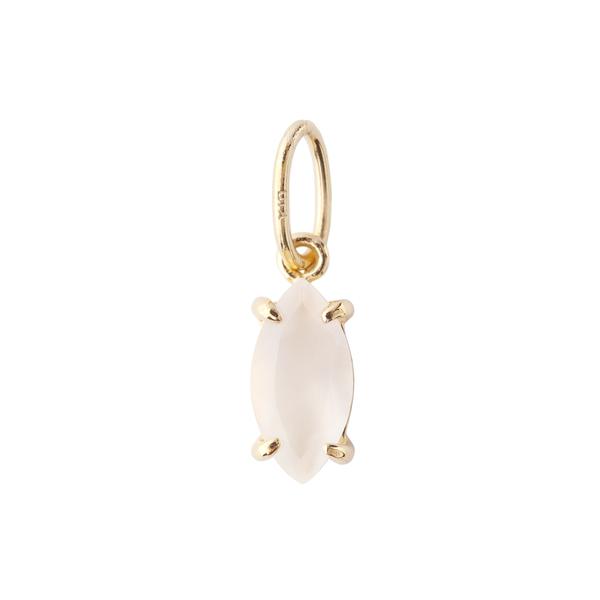 チャーム バースデーストーン・ネックチャーム「6月・ムーンストーン」 レディース