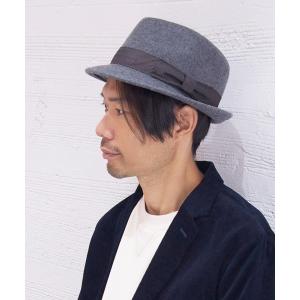 帽子 ハット ドットベルト フェルト中折れ レディース メンズ