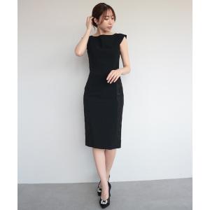 ドレス サイドレースペンシルドレス