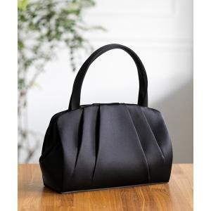 バッグ ハンドバッグ ソフトブラックフォーマルバッグ