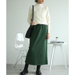 スカート コットンスウェットマキシスカート