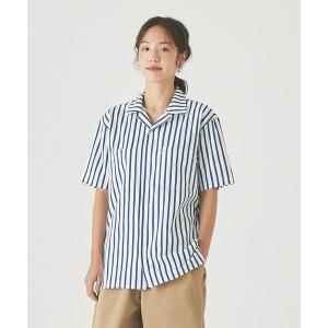 シャツ ブラウス FATHER サッカー素材 開襟半袖シャツ｜whideout