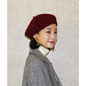帽子 ウールベレー帽