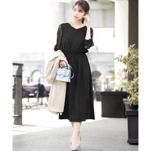 ドレス レーススリーブxラインキーネック結婚式ワンピースドレス Zozotown Paypayモール店 通販 Paypayモール