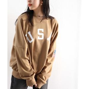 スウェット USAビッグシルエットスウェットトレーナー（長袖）