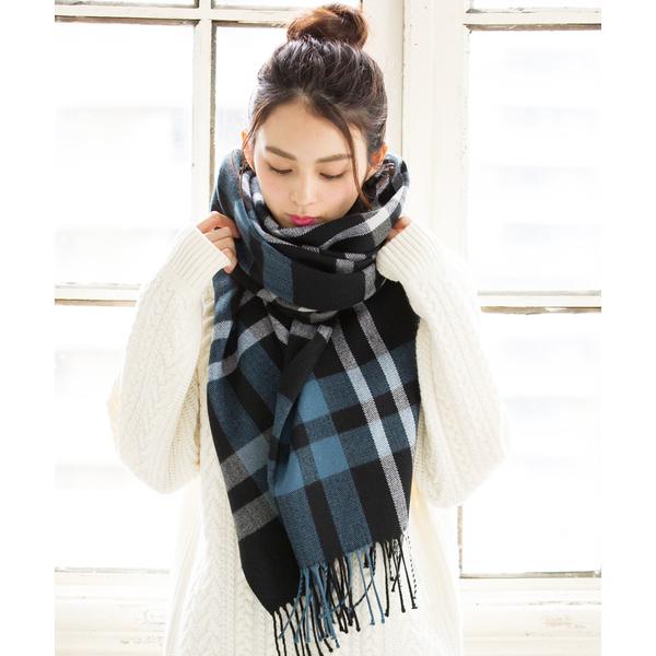 マフラー ストール なめらか大判ストールマフラー レディース メンズ