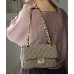 ショルダーバッグ バッグ 「NOVE-16」キルティングチェーンバッグM レディース