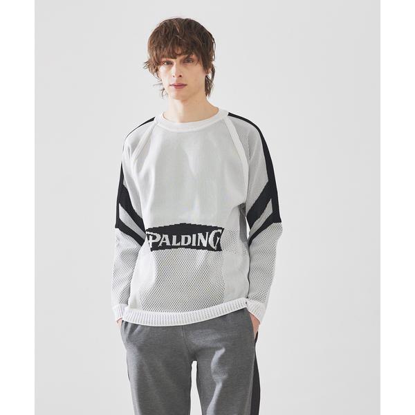 セーター ニット 「SPALDING×5351」ジャカードクルーネックニットプルオーバー メンズ