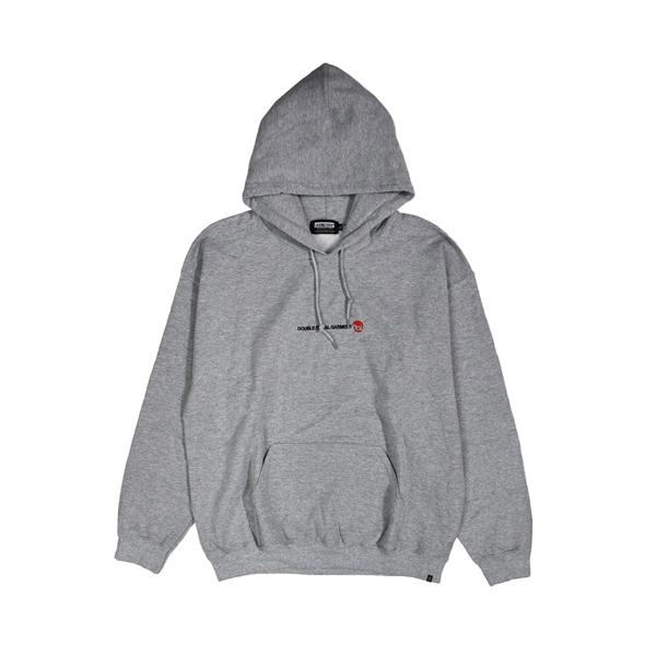 パーカー Simple Stick DOU embroidery 裏起毛プルパーカー メンズ