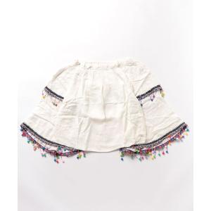 ブラウス シャツ And A アンドエー / インド刺繍ブラウス フレアスリーブデザインブラウス レディース