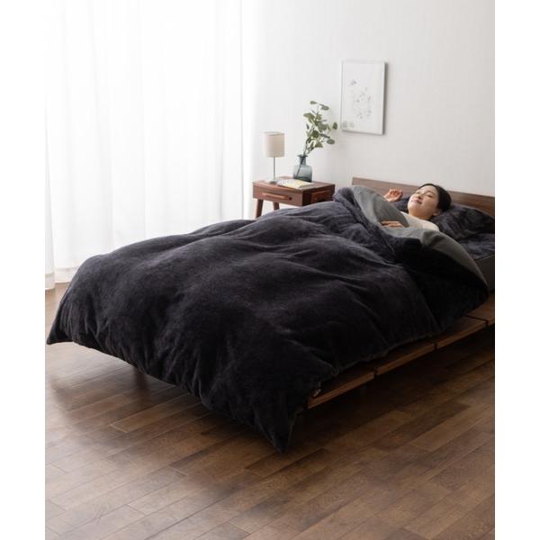 ベッド 寝具 ＋2℃ 毛布にもなる掛け布団カバー「EMOORHEAT」エムールヒート(R)/シングル