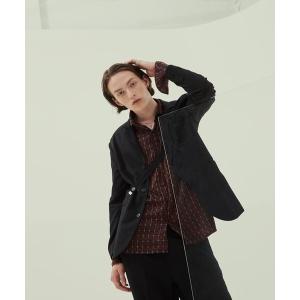 ブラウス シャツ 「TRIP LE SENS」スリット ポイント チェックシャツ レディース メンズ